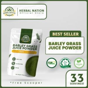(LIVE PROMO) Herbal Nation Pure Barley Grass Juice Powder Original 100g - 100% Organic