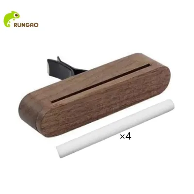 Rungao Solid Wooden Car Air Vent Freshener Clips Long Lasting Essential Oil Diffuser Upgrades for Office Home Driving Experience Car Accessories