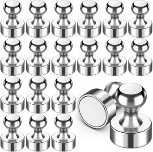 Dozoey แม่เหล็กติดหมุดกดแม่เหล็กแข็งแรงสุดยอด1/50ชิ้นแม่เหล็กติดไวท์บอร์ดตู้เย็นห้องครัวแม่เหล็กนีโอดิเมียมที่เก็บตัวดูดตะขอ