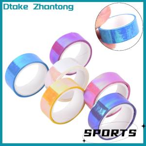 Dtake 5m Rhythmic Gymnastics Decoration Holographic Prismatic Glitter Tape Hoops Stick