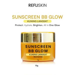 Refli Skin Sunscreen BB Glow With Tamanu Oil - Spf 50 Waterproof  - Melindungi Kulit Dari Sinar Uv - Mencerahkan - Bpom - MS GLOW 09