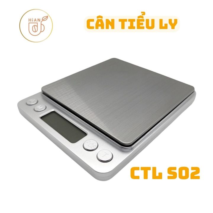 Cân tiểu ly điện tử nhà bếp mini định lượng 0,1g - 3kg, cân cà phê, bột ...