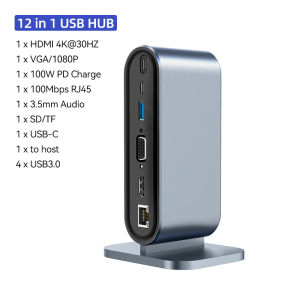 12in1 Usb C Hub Docking Station Usb Adapter 3.0 Type C For Mac