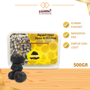 Kurma Ajwa Premium Original 500gr - Kurma Ajwa Asli - Kurma Nabi -SHABANI STORE