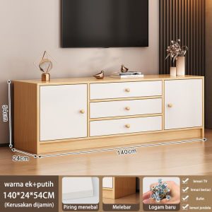 Rak TV Meja TV Minimalis Modern 140cm Lemari TV Minimalis Kabinet TV Tinggi Bufet TV Lemari TV
