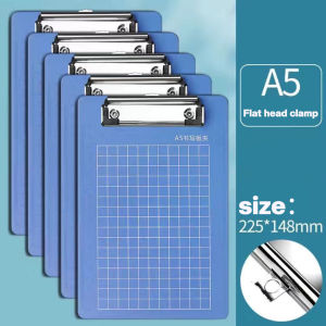 A4/A5 Clip Board Student Writing Pad Hard Board Clip Pad Folder Office School Supplies（Blue/1pcs)