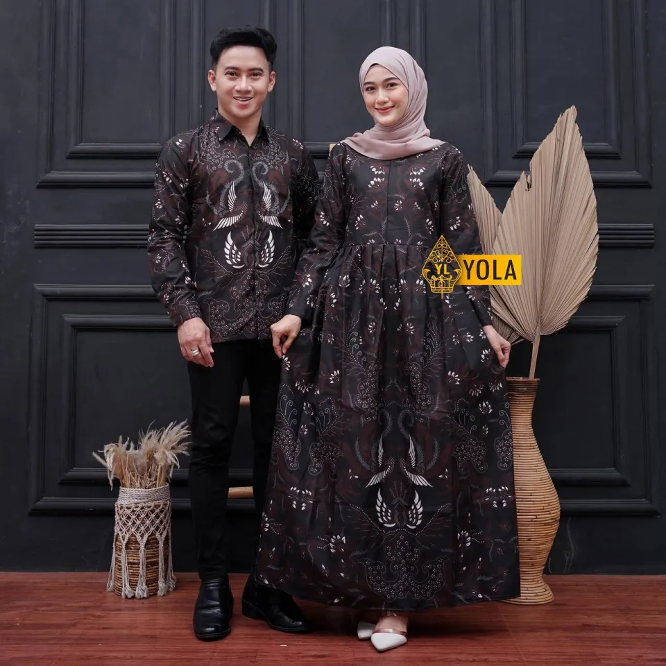99% TERMURAH (COD)- Baju batik couple batik baju muslim wanita