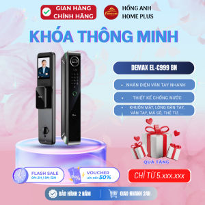 Khóa cửa thông minh Demax EL-C999 BN face id app wifi... chính hãng công nghệ Đức cao cấp