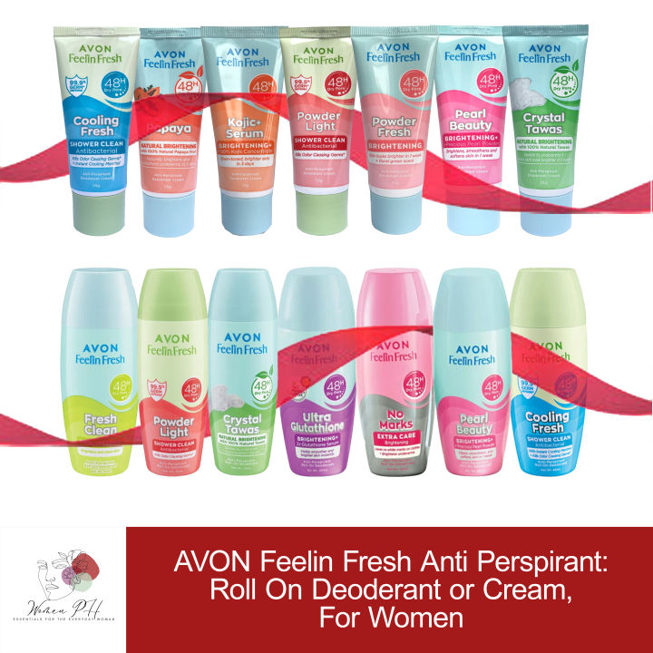 Avon Feelin Fresh Anti Perspirant Roll On Deodorant - 75 ML, 40 ML
