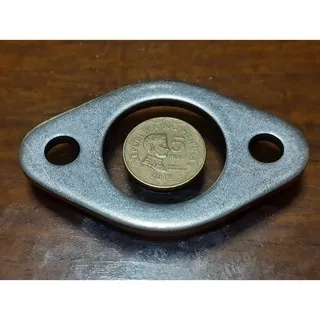 10 PCS Motorcycle Exhaust Manifold Muffler Plated Flanges ( FLANGES ONLY )