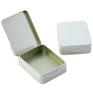 [Eqrbtl] New Tin Storage Boxes Small Metal Storage Box Jewelry Keys Coins Box Wedding Candy Storage Tin Can Organizer