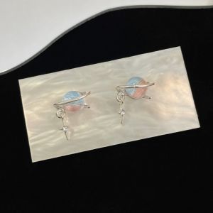 MIAOYA Korea Fashion Earrings For Women Fish Tail Gradient Ear Studs Ins Style Delicate Friends Birthday Gift