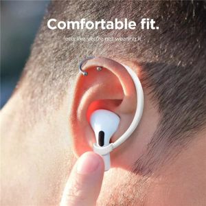 Soft Silicone Anti Lost Earphone Case Hook for Apple Airpods 1 2 3 Air Pods Pro Airpod3 Bluetooth Headphone Ear Tips Stand Strap