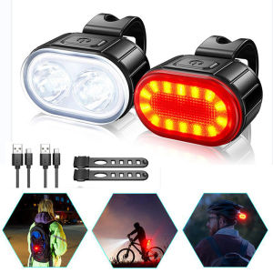 BUCKLOS Bike Front Light MTB Waterproof Rechargeable Light for Bike Roadbike Safety Warning Bicycle Lights Cylcing Accessories