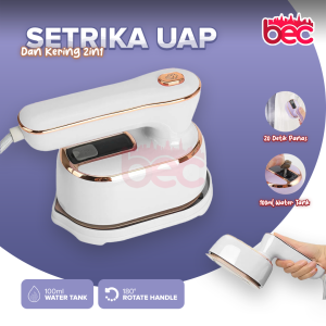 [BEC] Setrika Uap Panas | Setrika 2in1 | Setrika Mini | Setrika Portable Cepat Panas 100ml