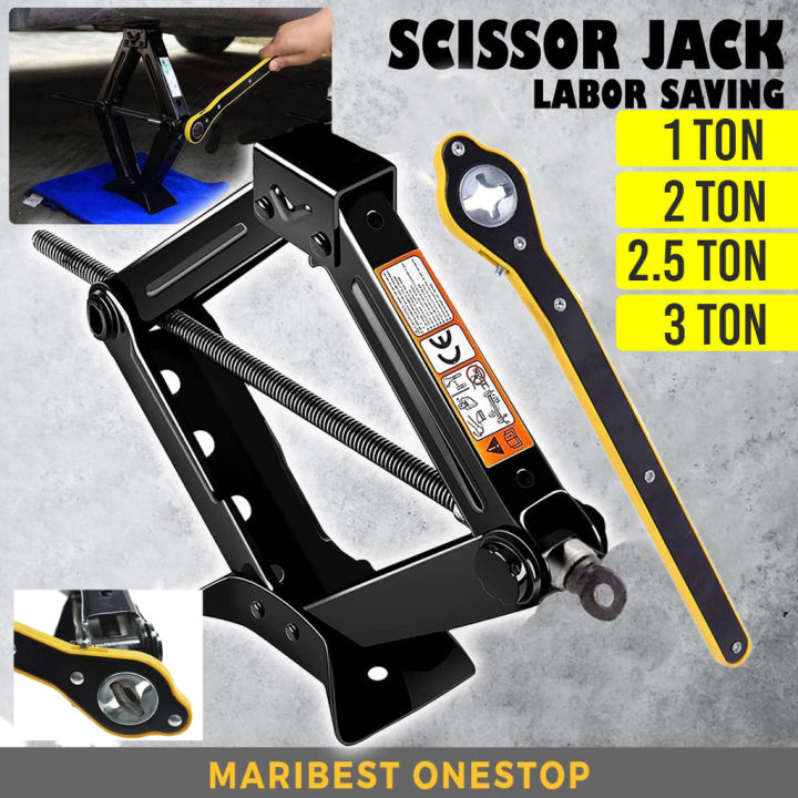 Manual Scissors Jack Car Heavy Duty Car Jack Kereta Jack Tayar Jek