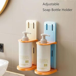 MACRAMEX Adjustable Shower Rack Wall Mounted Space Saving Body Wash Storage Rack Multi-Purpose Foldable Bathroom Storage Rack