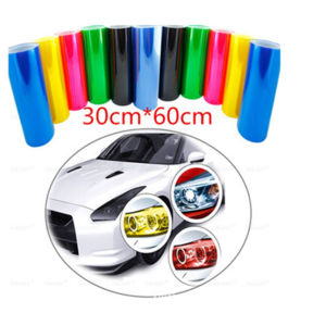 Phim decal dán chóa đèn ô tô xe máy màu vàng 30x60cm film dán chống xước tạo màu trang trí xe cực đẹp