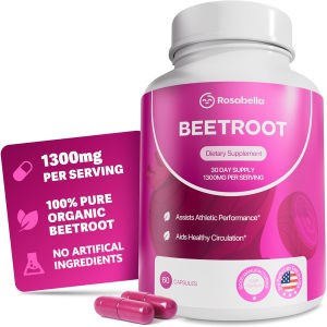 Organic Beet Root Capsules - 1300mg Beet Root Powder Aids Healthy Circulation & Vitality Non-GMO Beet Root Supplement - 60 CAP2026