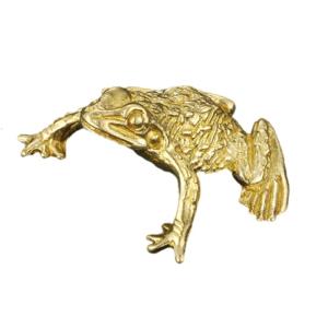 Frogs Decors Figurines Brass Animal Statues Frogs Decorative Objects for Living RoomBookshelfSide Table Decorations