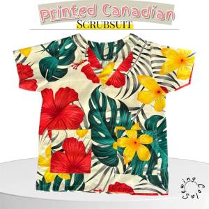Printed Scrubsuit Top Uniform// Premium Cotton