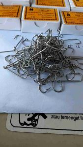 Kail Pancing KKB 2335 / box 100pcs Key Kona Brand Kail leher panjang kail cap kunci