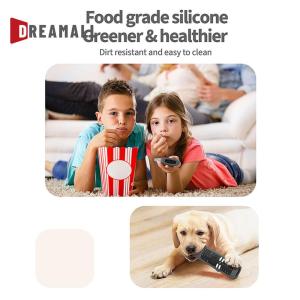 ฝาปิดป้องกันซิลิโคนแบบยืดหยุ่นพร้อมสายคล้องป้องกันการสูญหายสำหรับทีวี Xiaomi เครื่อง XMRM-ML รีโมตอุปกรณ์เสริมระยะไกลทนทาน