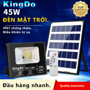Đèn pha led Năng Lượng Mặt Trời công suất 500W 200W 45W kèm tấm pin rời có remote có cảm biến tự động dây nối