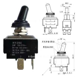 Kirilgu Apply To Exopbar E61/ROCKET Rocket R58 Coffee Machine Dial Rod Power Switch KEDU HY29E 3T7R1