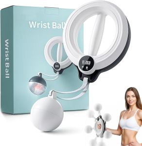 2026 Upgraded Smart Arm Exerciser with Digital Tracker 360° Hand-Crank Forearm Trainer for Women & Men Shoulder & Upper Body Toning Equipment for Flabby Arms Home Gym Workout