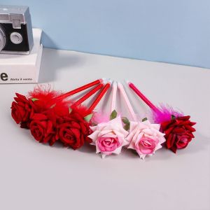 ETHTY Best Wishes Rose Flower Ballpoint Pen Writing Smoothly Teachers Day Gift Neutral Gel Pens Kawaii Sweet Signature Pen Office