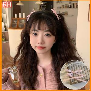 🔥🔥🔥ranghe 2PCS Sweet Cute Bowknot Hair Clip Sweet Ballet Bow Hairpin Clip Korean Style All-match Hair Clips Girl Headwear Hair Accessories