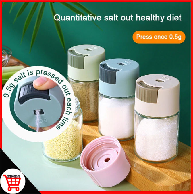 City Goods Adjustable Condiments Container Seasoning Bottle Salt Shaker