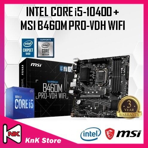 MSI B460M PRO-VDH WiFi B460 LGA1200 MOTHERBOARD Intel 10TH GEN