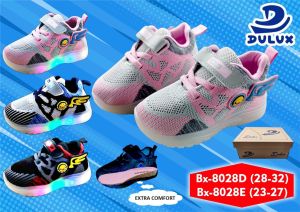 Sepatu Anak Perempuan Lampu LED Karakter Baby Duck Dulux BX-8028E Size 23-27