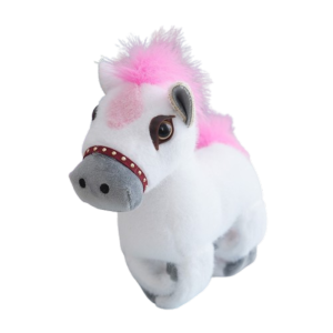 SKINJOY Wrist Style Slap Bracelet Series Cute Doll Soft Plush Doll Slap Bracelet Plush Toy 18cm Simulated Horse Doll Birthday Gift