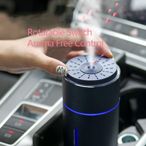 【DQRGO】260ml Mini Humidifier Portable Car Diffuser Essential Oil Wireless Aroma Diffuser Aluminum Alloy Fogger Mist for Desktop Office Home Gift Box Decoration 加湿器