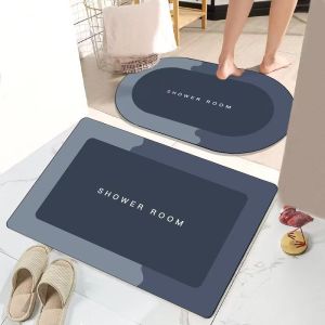 LZD Cartoon Bathroom Mats Bathroom Kitchen Hydrophilic Pad Door Soft Foot Mat Quick-Drying Non-Slip Mat Entrance Door Door Mat