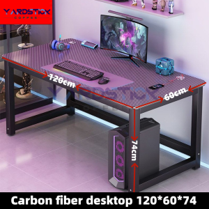 Game table 120/140cm Computer table Game table Learning desk Reinforced carbon fiber table top