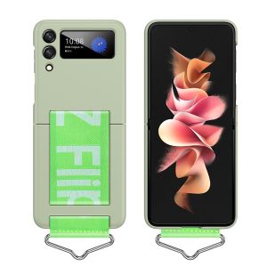 【Hand Strap】KISSCASE For Samsung Z Flip5 5G Flip4 ZFlip3 Case Fashion Hand Strap Phone Case Ultra Thin Zflip5 Hard PC Shell Plastic Cover Wristband Ring Shockproof Case For Samsung Galaxy Z Flip 5 Flip4 Z Flip 3 5G