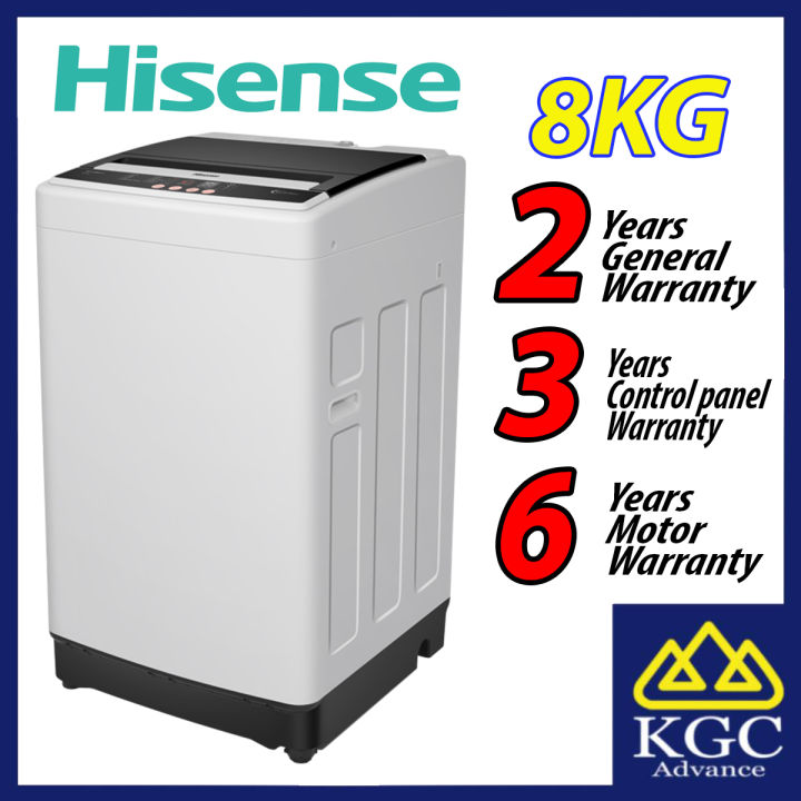 Free Shipping) Hisense 8.0KG Top Load Auto Washer WTAR8011G