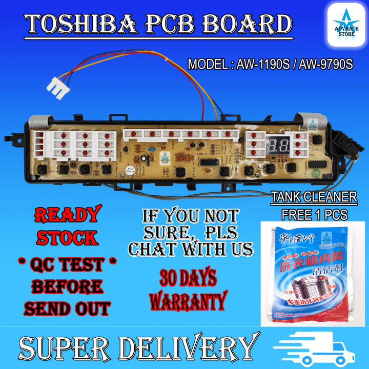 AW-1190S AW-9790S TOSHIBA WASHING MACHINE OEM PCB BOARD