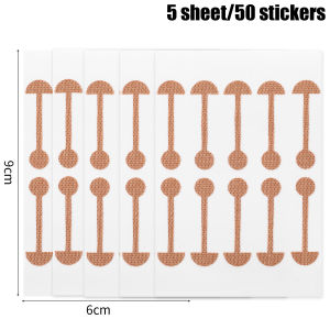 Dorisna 50Pcs Nose Reshaping Lifter Overnight Narrower Nose Bridge Strip Comfort Adjustable Elastic Shaping Sticker Refined Nose