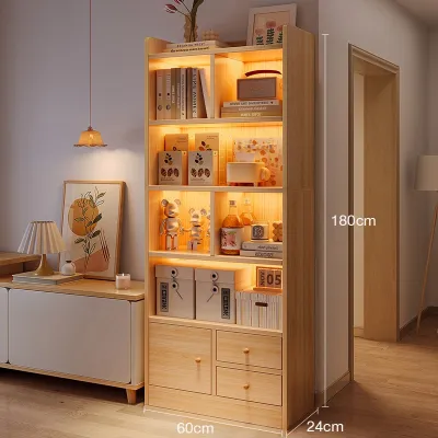 Cabinet Bookcase Wood Multipurpose Storage Rack Cabinet Cabinet Bookcase Wood Display Cabinet Bookshelf