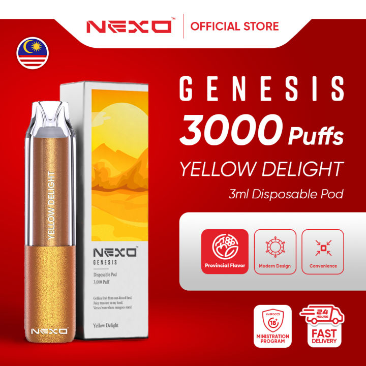 NEXO™ Genesis 3,000 Puff Disposable Pod Vape - Yellow Delight | Lazada