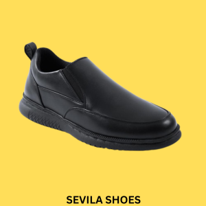 SEVILA SHOES - Sepatu Pantofel Oxford Formal Kerja Hitam Pria Sepatu Kulit Slip On Formal Kasual Pria Sepatu Pentofel Modern