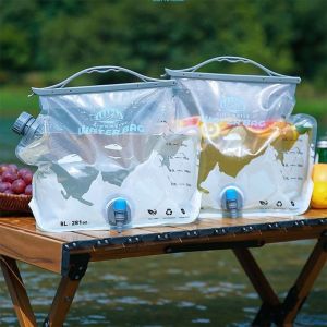 VBNFH 8L Outdoor Water Bag Folding Portable Water Storage Bag Daily Supplies Leakproof Water Container Outdoor