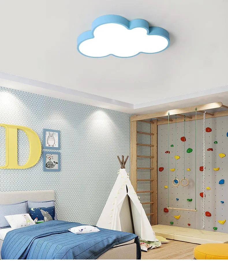 Clouds Modern Cute Led Ceiling Lights For Bedroom Study Room