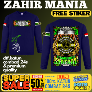 (ZMB04)KAOS MAJELIS ZAHIRMANIA LENGAN PANJANG UKUIRAN ANAK DAN DEWASA"FREE STIKER"
