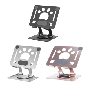 Tablets Stand Bracket Desk Adjustable Tablets Bracket Foldable 360 Degree Rotatable Desktop Laptop Bracket for Laptop